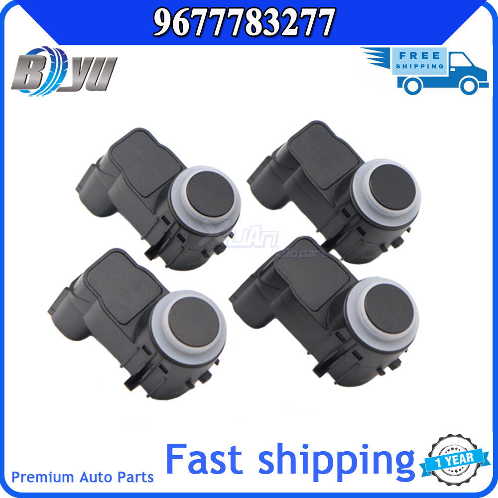 4-piece reverse parking assist sensor for Peugeot 3008 and 5008 bumpers, PDC 9677783277 Q