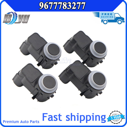 4-piece reverse parking assist sensor for Peugeot 3008 and 5008 bumpers, PDC 9677783277 Q