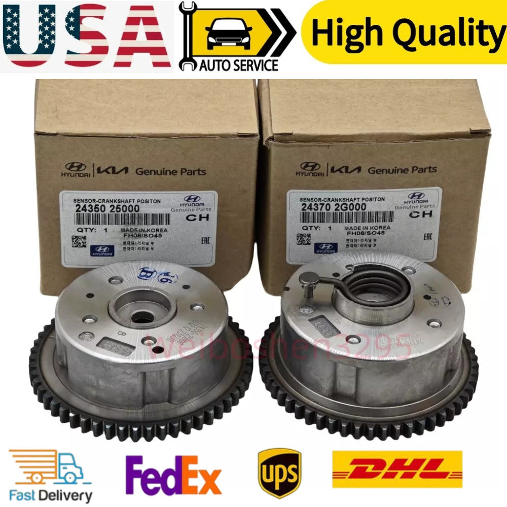 Intake Exhaust CVVT Gear 2435025000 243702G000 for Hyundai for Kia 2.0L 2.4L