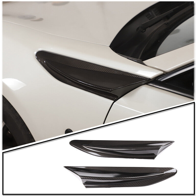 Carbon fiber side vent fin mudguards suitable for Subaru BRZ, GT86, for Scion ABS. n