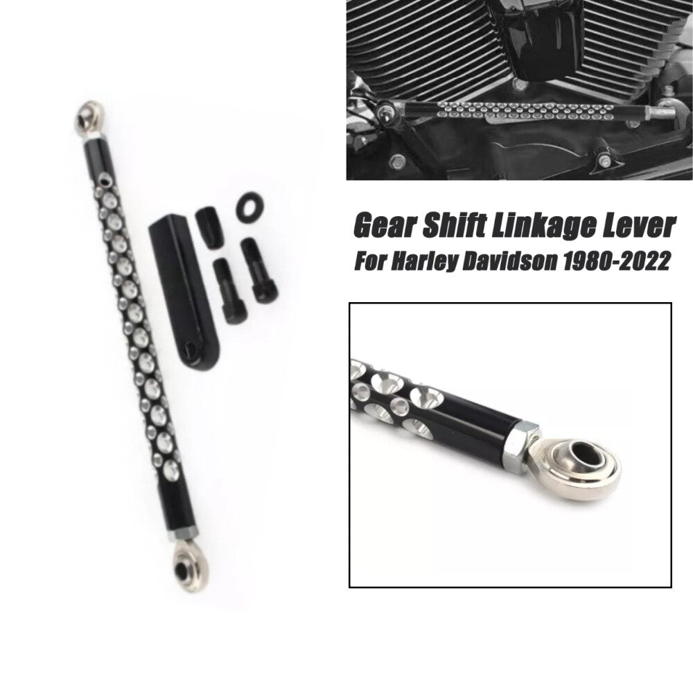 Black Motorcycle Gear Shift Linkage Shifter Lever Rod for Harley Street Glide