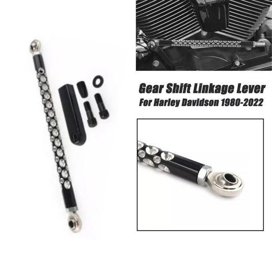 Black Motorcycle Gear Shift Linkage Shifter Lever Rod for Harley Street Glide