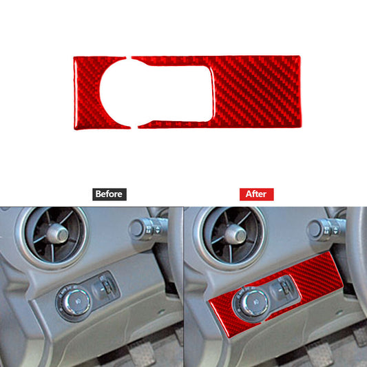 2Pcs Storage Side Trim Strips Cover Carbon Fiber for CADILLAC CTS SPORT 2008-UP v