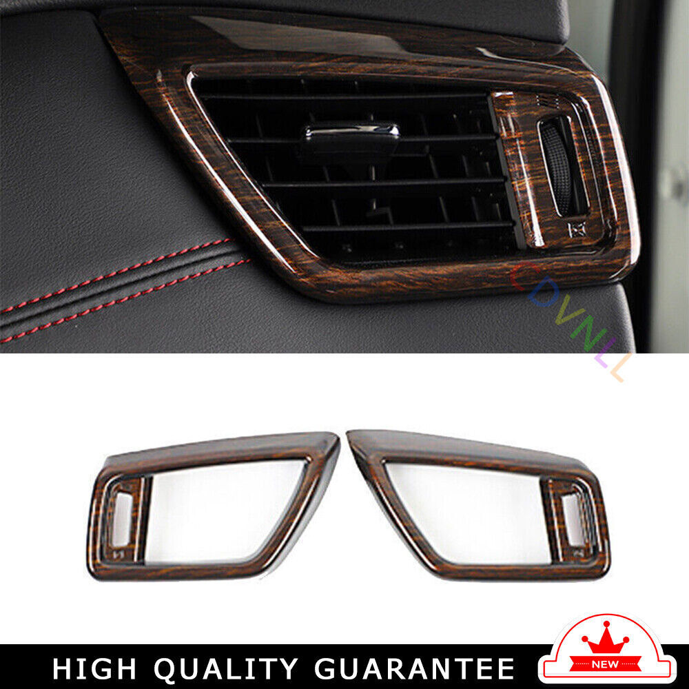 LR AC Air Outlet Vent Cover Trim Fit for Nissan Rogue Sport 2017-21 Wood Grain