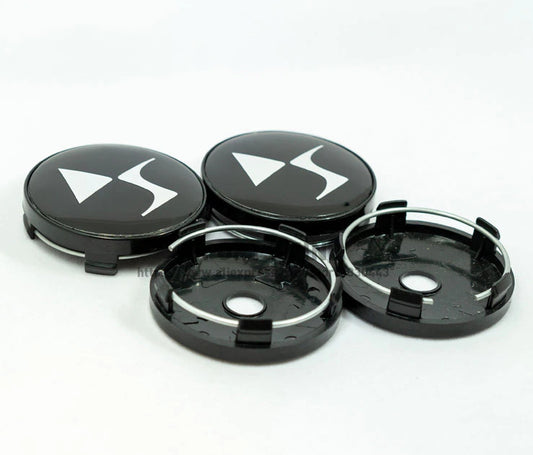 4x65mm Enkei Wheel Center Hubcap Rim Cap Badge Black - v