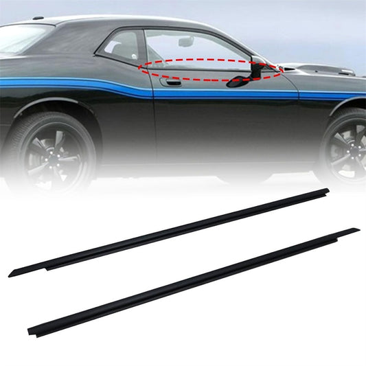 2× Weatherstrip Window Moulding Trim Seal Belt for Dodge for Challenger 2008-2022 US