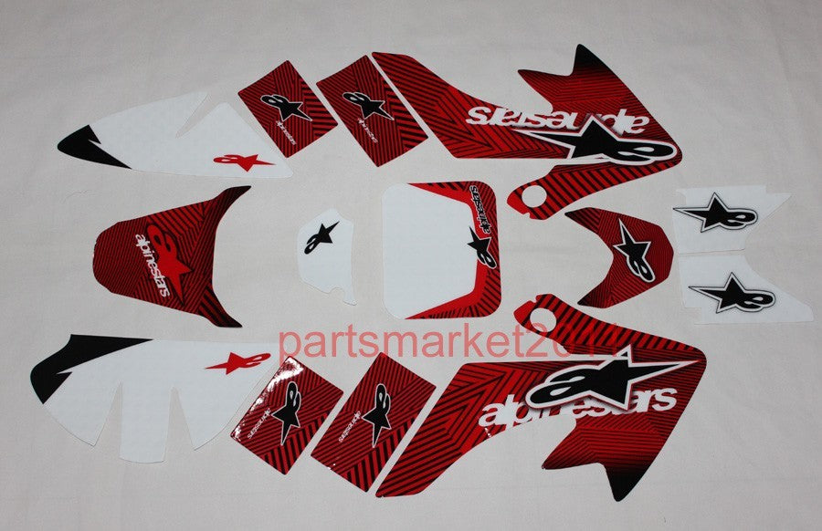 3M Star Stickers Decals Graphics for Honda CRF50 Pit bikes Thumpstar SDG SSR DHZ
