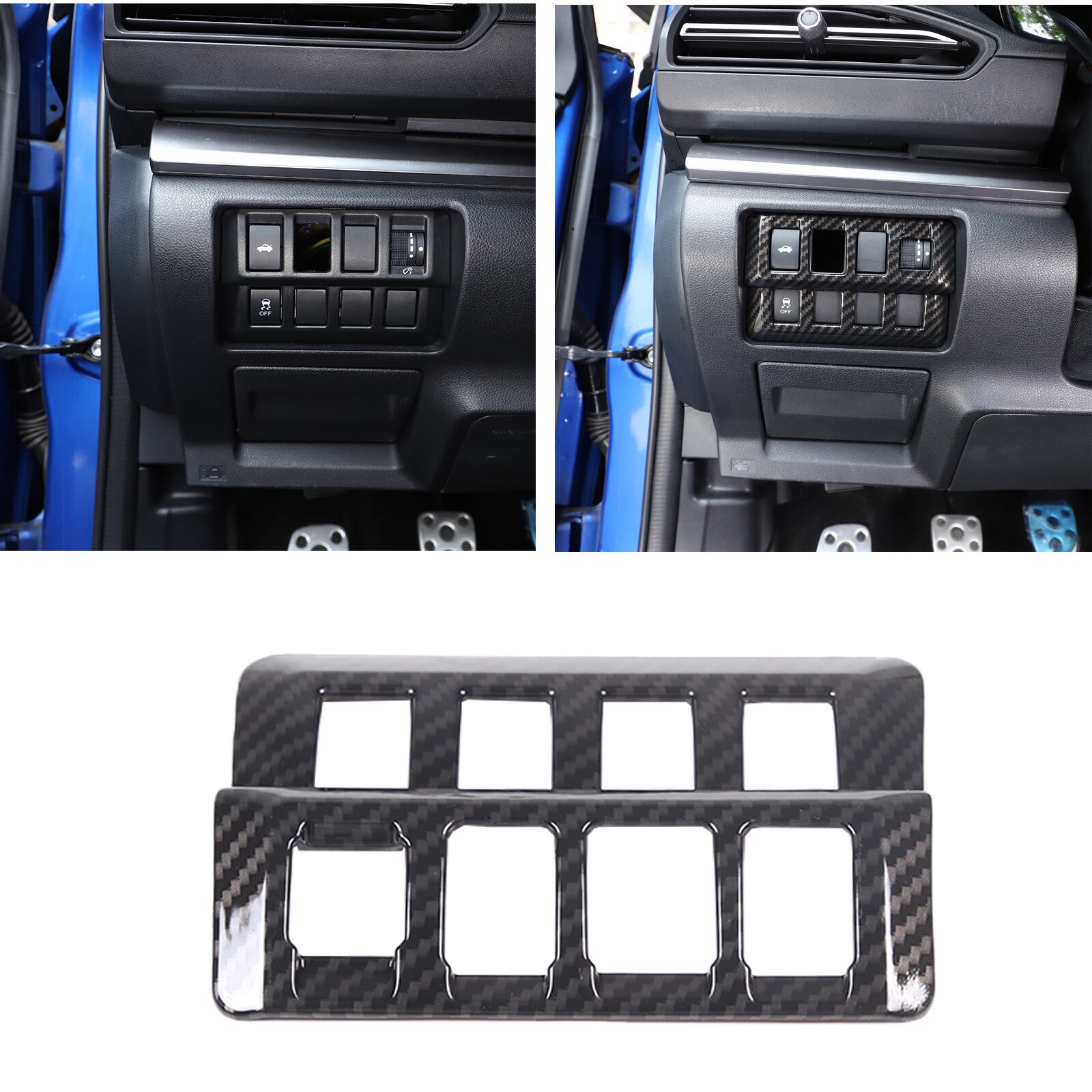 Silver Chrome Bezel Cover Side Hinge Cover Trim Exterior for HUMMER H2 2003-09- v