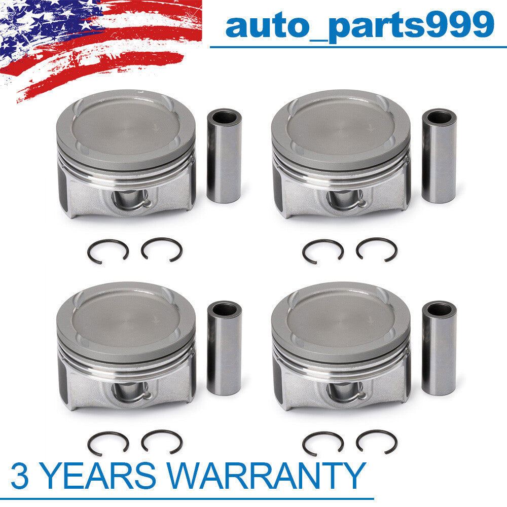 4-piece piston and ring kit for Buick Encore 21 Base Sport 1.4L 55577096 55580184- n
