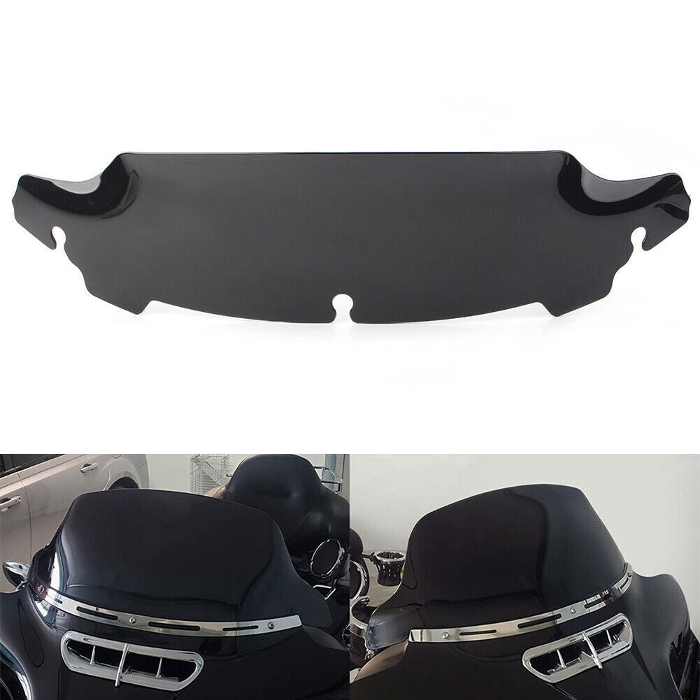 4.5-inch black motorcycle wave windshield suitable for Harley Touring 2014-2023. n