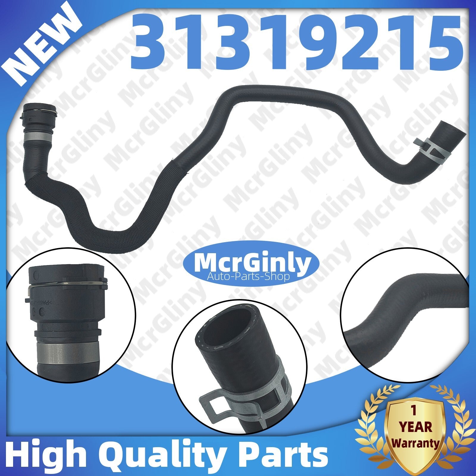 2.0T Radiator Coolant Heater Hose #31319215 Suitable for Volvo V60, V70, XC60, XC70, S60, S80- n