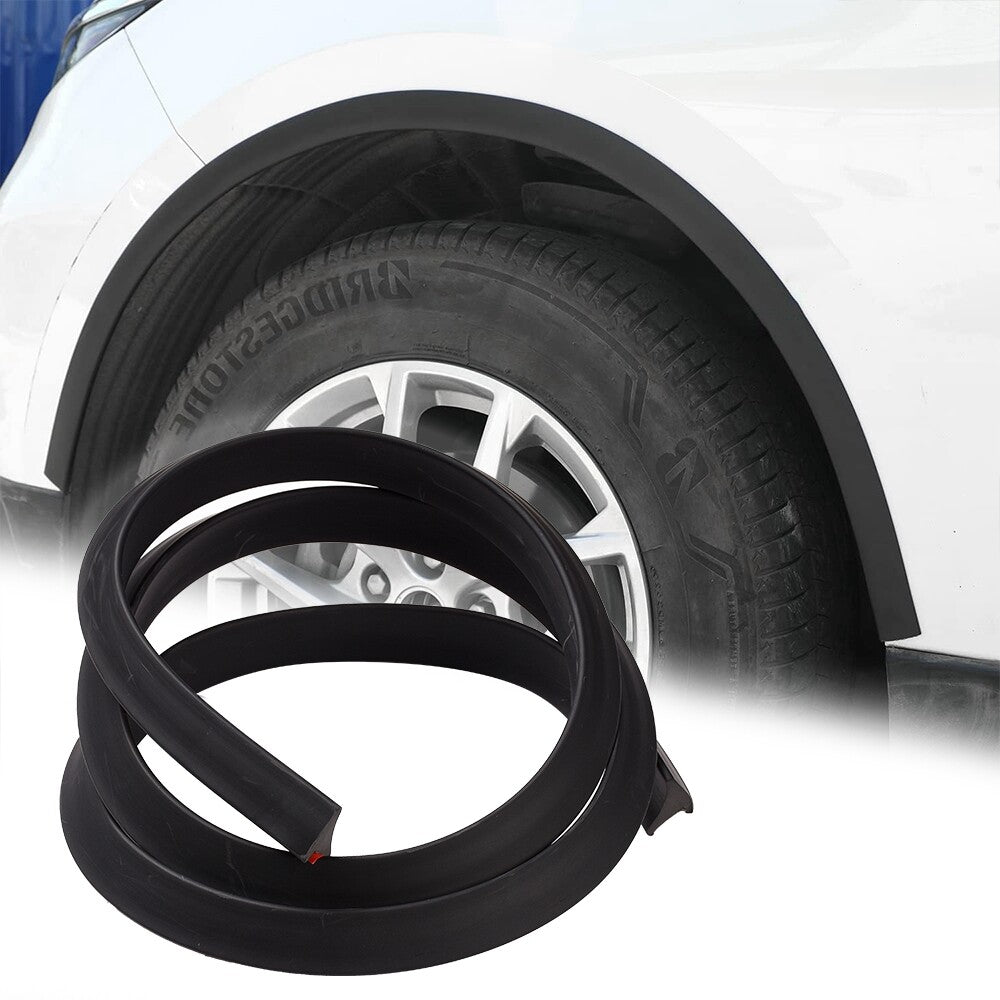 2xCar Fender Trim Strip 2.5CM1.5M Anti-Scratch Wheel Fender Horn Protectors Pad