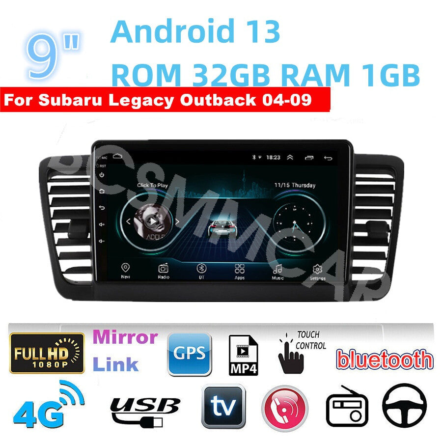 Fit for Subaru Outback 2003-2009 Car Stereo Wifi Radio GPS Head Unit W/Camera