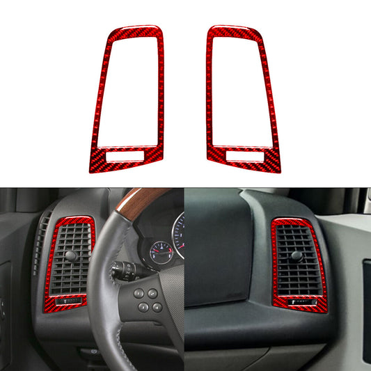 Carbon Fiber Steering Wheel Chin Frame Cover Trim for Kia Cadenza 2014-2016 v