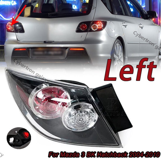 Left Side Rear Brake Lamp Outside Tail Light for Mazda 3 BK Hatchback 2004-2010