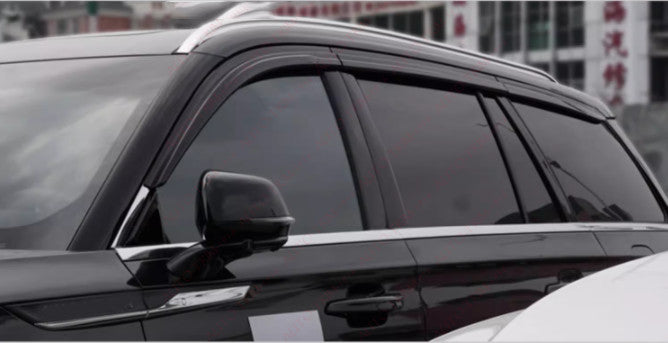 for Lincoln Aviator 2020-2023 Black Window Visor Vent Shades Sun Rain Guard 6Pcs