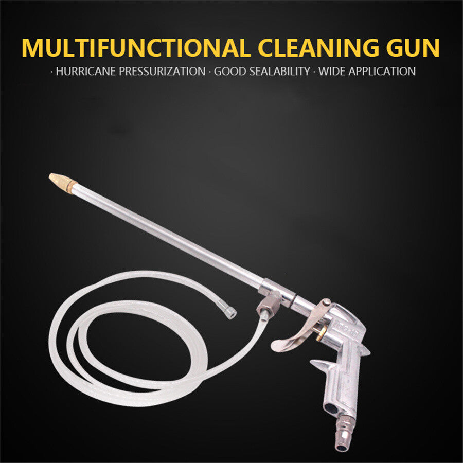 Car Engine Oil Way Cleaning Tool Pneumatic Washing Spray Gun 5x8mm Flexible Pipe Q