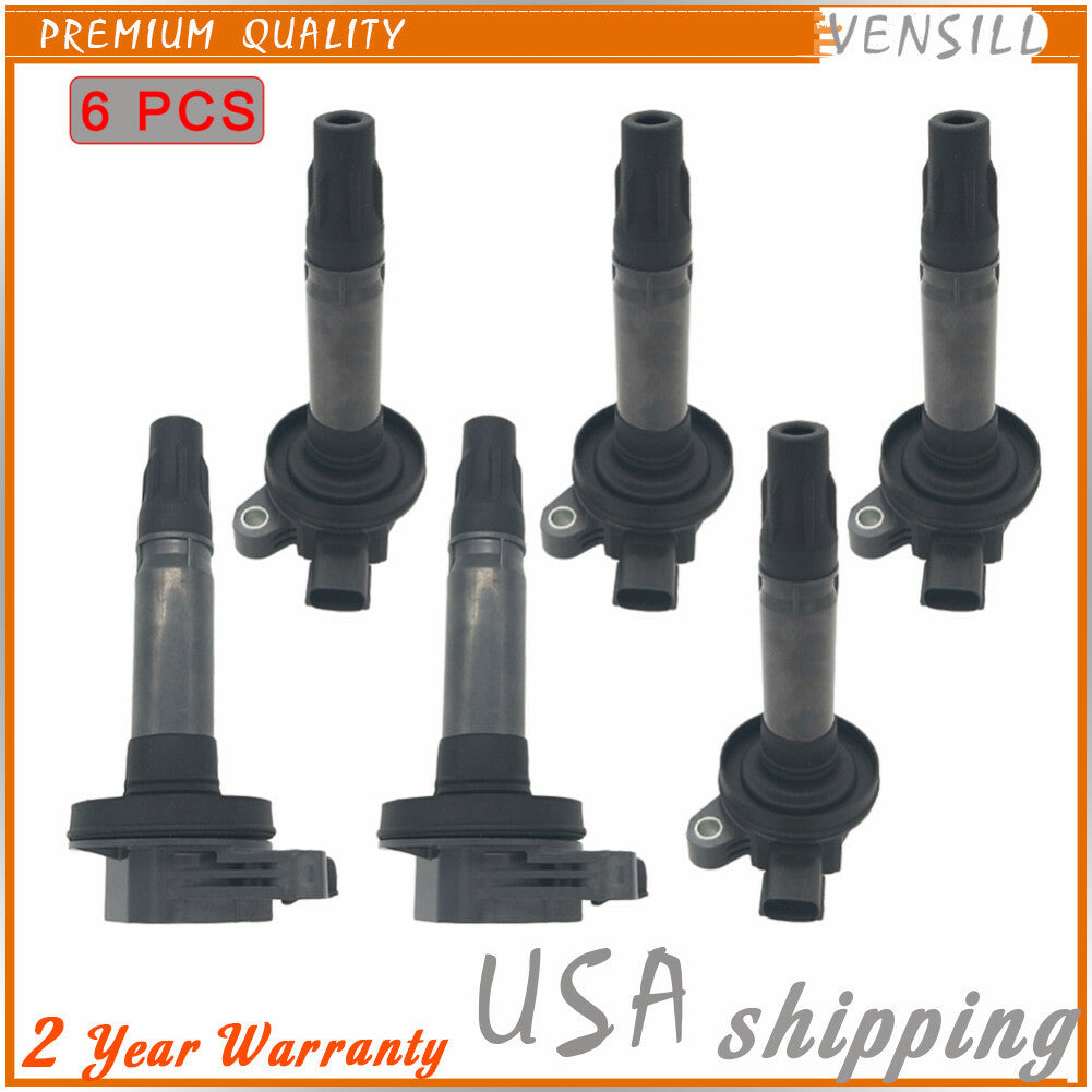 6pcs Ignition Coil 7T4Z-12029-E For Edge Explorer F-150 Taurus MKS MKT MKX MKZ