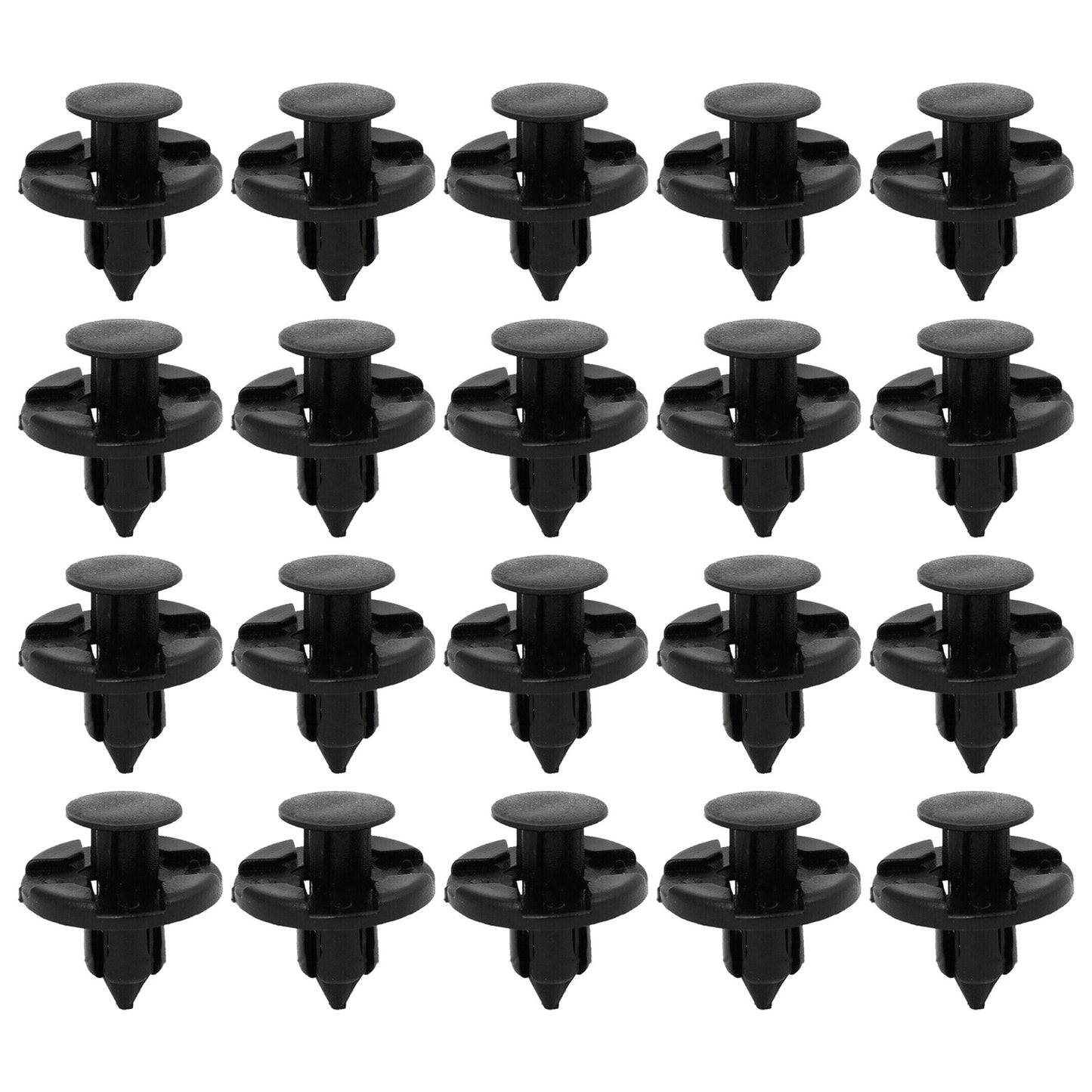 20Pcs Plastic Rivets Retainer Fastener Mud Flaps Bumper Clips for Nissan