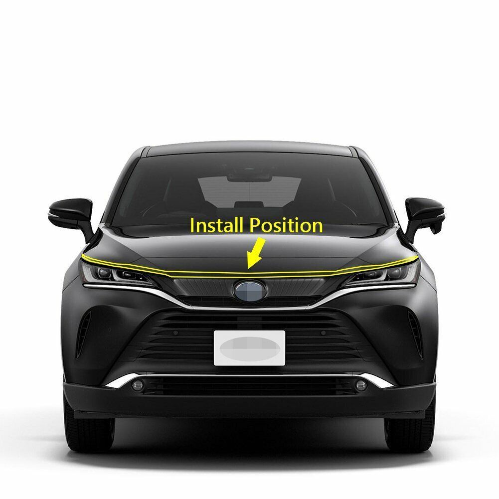 For 2021-2023 for Toyota Venza Car Front Hood Grill Cover Bonnet Trim Chrome ABS
