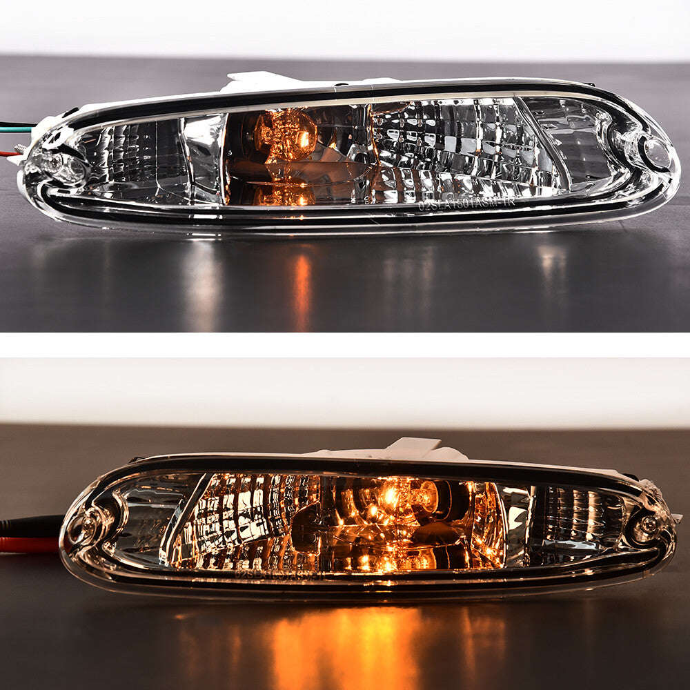Suitable for 90 91 92 93 94 95 96 97 MX-5 Miata transparent front bumper signal light brand new - v