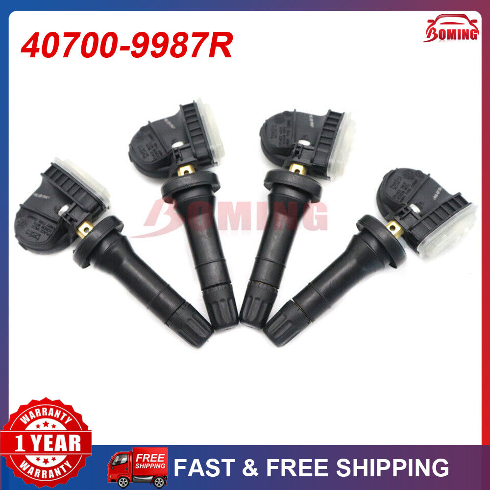 4-pack of new Tire Pressure Monitoring Sensors TPMS 40700-9987R for Renault Captur 433MHz
