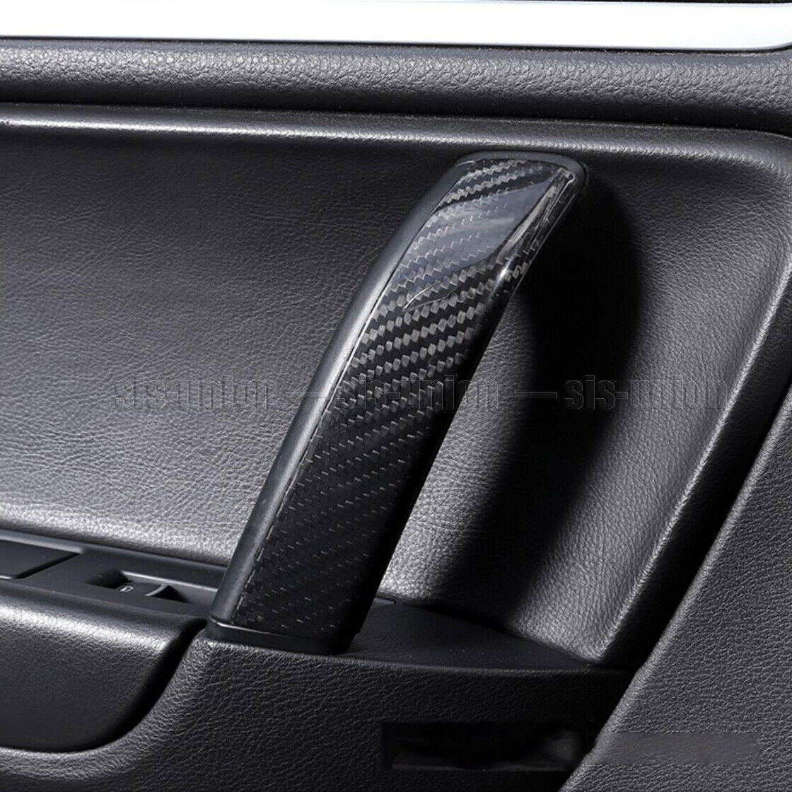 Real Dry Carbon Fiber Inner Door Armrest Panel Cover Trim for VW Touareg 2011-18 n