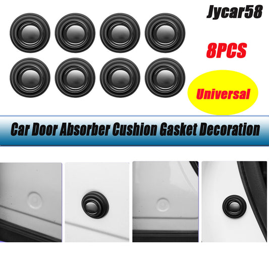 8PCS Car Auto Door Absorber Cushion Gasket Decoration Sticker Absorber Shock Pad