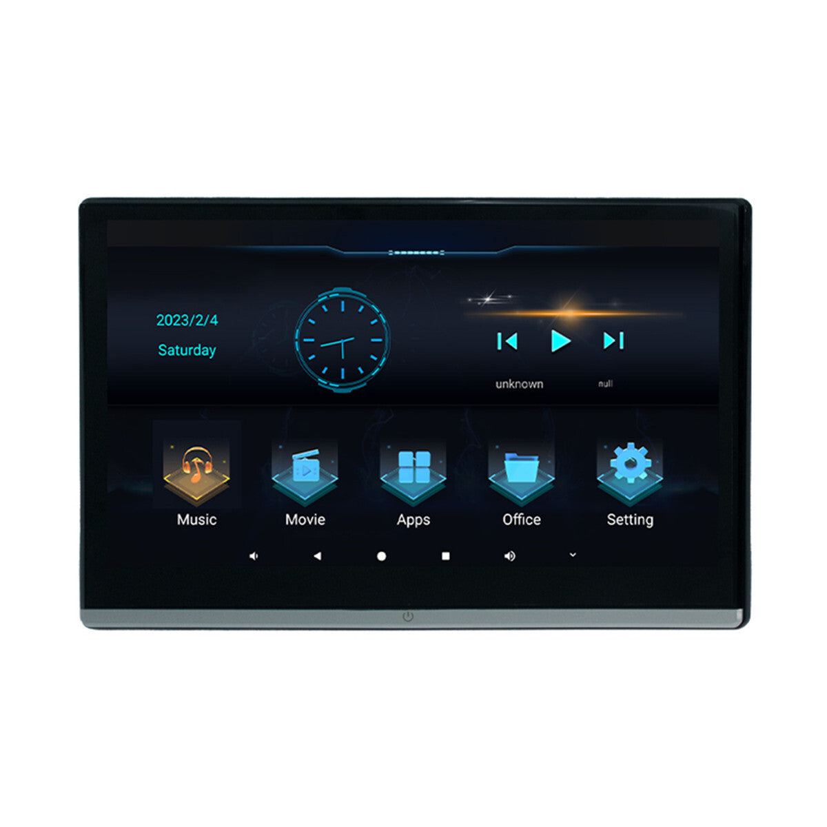 13.3in Car Rear Headrest Monitor Touch Screen Bluetooth Player Mirror Link WIFI Q