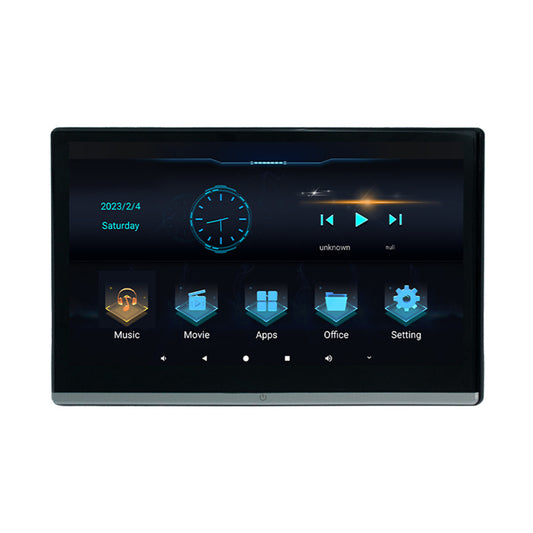 13.3in Car Rear Headrest Monitor Touch Screen Bluetooth Player Mirror Link WIFI Q