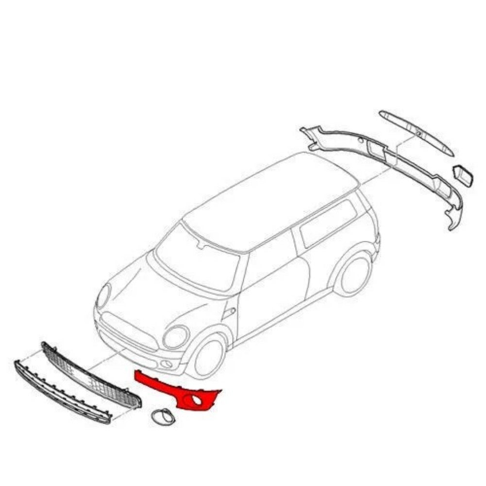 Bumper Trim for MINI R55 R56 R57 19-22