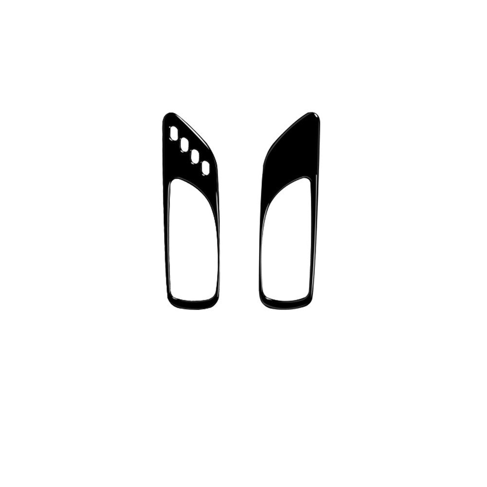 2X Carbon Fiber Rear Door Handle Panel Cover Trim For Hilux 2015-2021 v