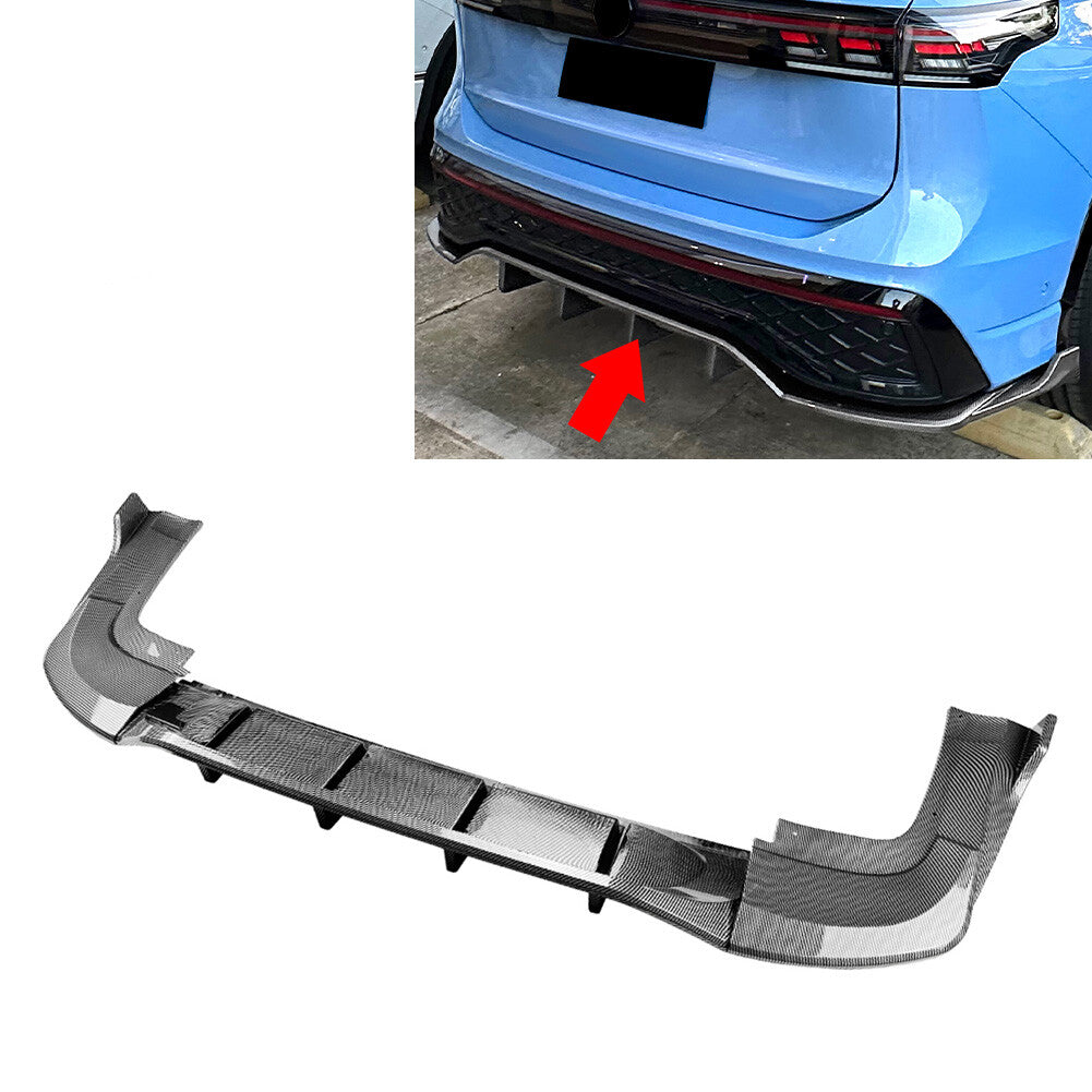 Rear Bumper Splitter Spoiler Lip for VW for Tiguan MK3 2024-2025