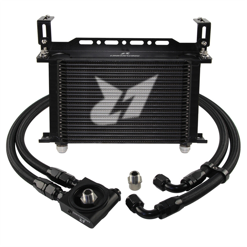 LR AN10 25 Row Oil Cooler Kit+73 Degree Thermostat Sandwich Plate kit Black