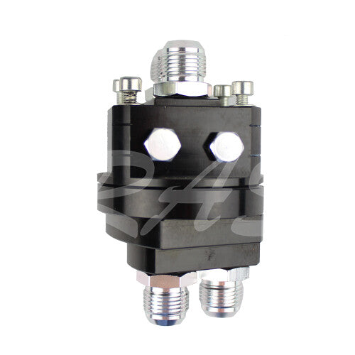 Universal 10-AN10 Sandwich Plate Adapter+Oil Filter Relocation Kit Silver Q