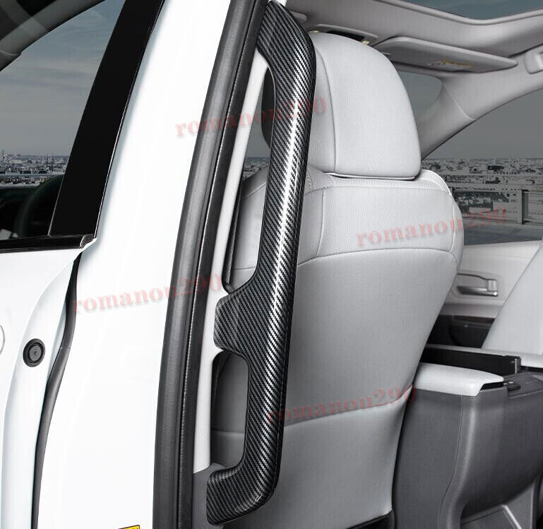 for Toyota for Sienna 21-2024 Carbon Fiber Side Door Passenger Handle Cover Trim 4P