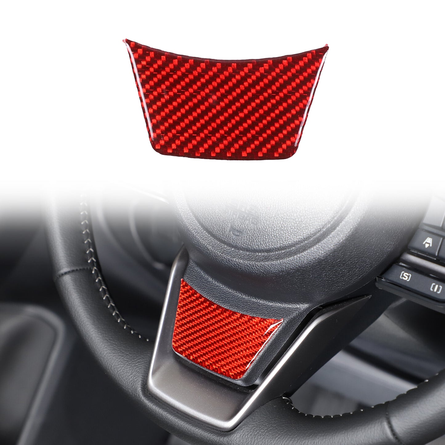 Carbon fiber steering wheel lower frame decal for Subaru Crosstrek 2023+ n