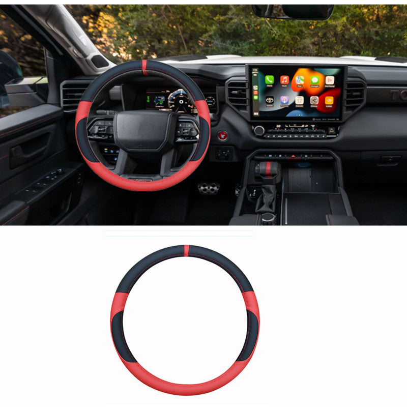 1X BlackRed Inner Steering Wheel Moulding Cover Trim for Toyota Tundra 22-24