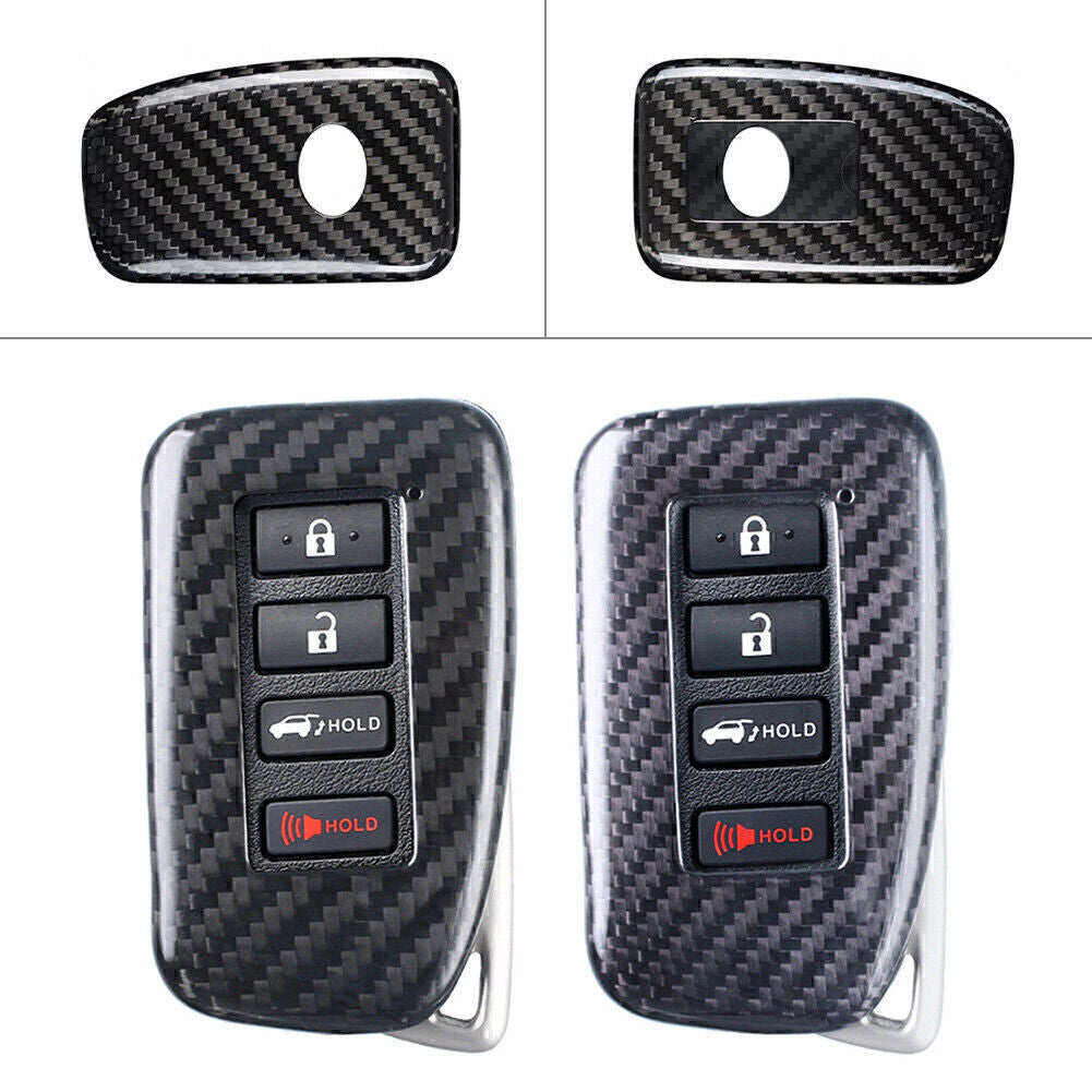 Carbon Fiber Remote Key Shell Cover Case Black Fit for LEXUS 2014-2017 Q
