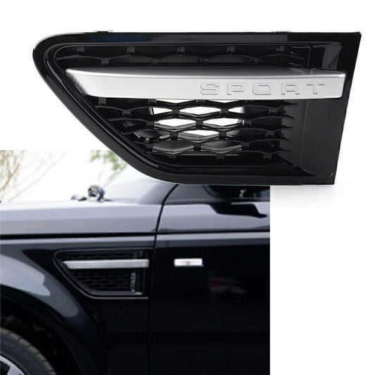 Front Left Fender Air Vent Grille for Land Rover for Range Rover Sport 2010-13 Black