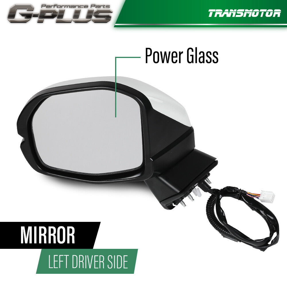 Suitable for Honda CRV 23-24 Left Driver White View Side Mirror with Turn Signal Heating- v