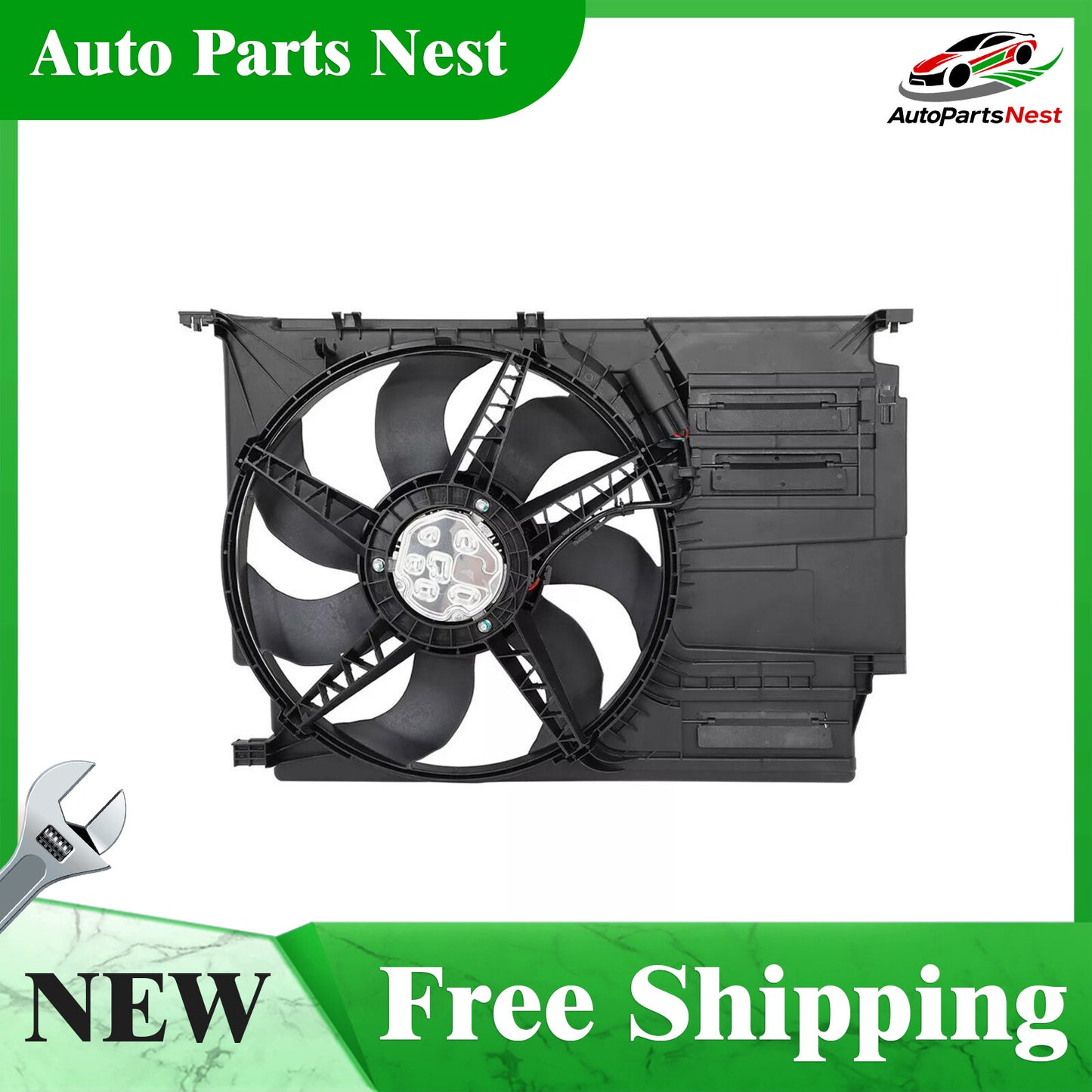Electric Radiator Cooling Fan Assembly for MINI COOPER 2014 2015 2016 2017-2019 Q