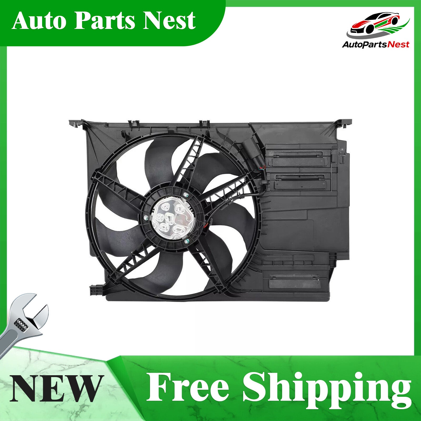 Electric Radiator Cooling Fan Assembly for MINI COOPER 2014 2015 2016 2017-2019 Q