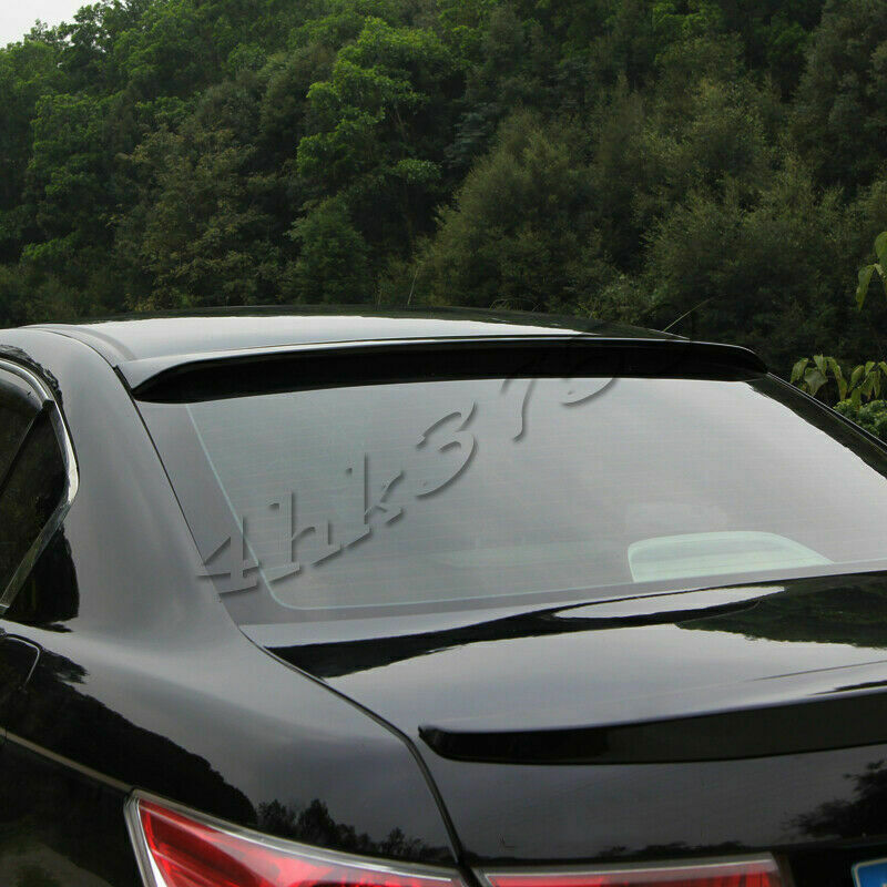 for Honda Accord 2008-2012 Glossy Black Rear Roof Spoiler Window Visor Bar trim Q