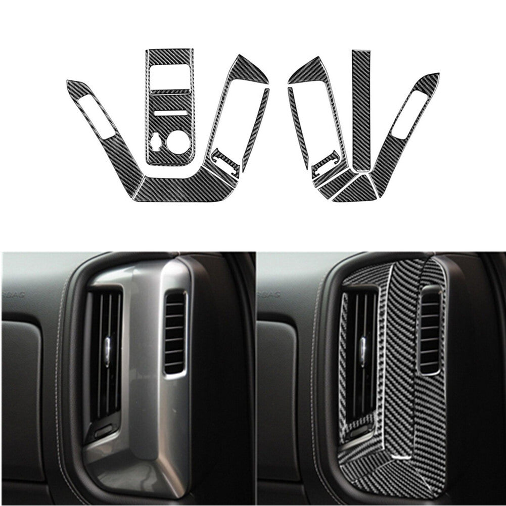 Red Carbon Fiber Interior Climate Control Cover Trim for Mazda MX-5 Miata 09-15 v