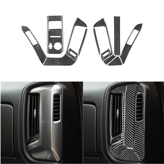 Red Carbon Fiber Interior Climate Control Cover Trim for Mazda MX-5 Miata 09-15 v