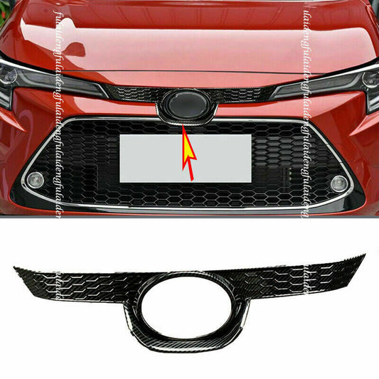 for Toyota for Corolla Sedan 2019-2023 Carbon Fiber ABS Front Grille Grid Cover Trim