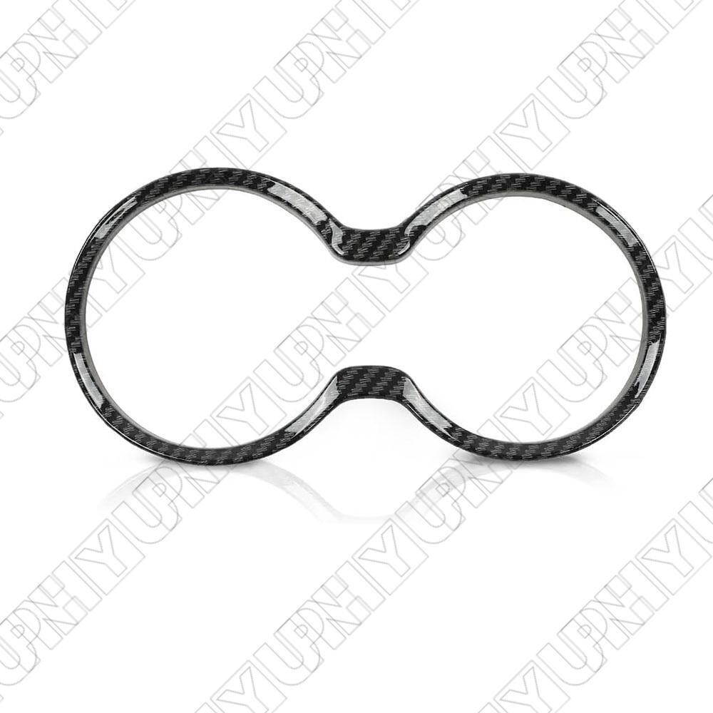 For 2011-2021 for Jeep for Grand Cherokee Carbon Fibre Style Cup Holder Cover Trim Bezel