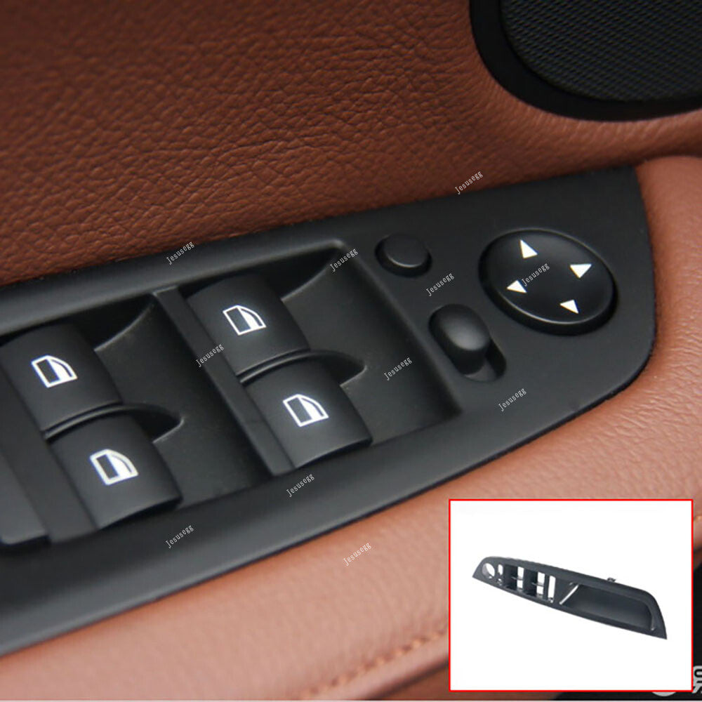 Door Left Front Inner Window Switch Panel Trim Cover Black Fit for BMW for X5 E71 X6 E70 Q