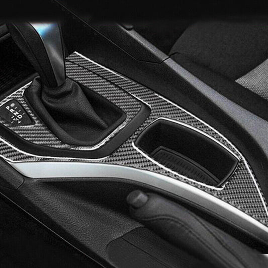 Real Carbon Fiber Car Gear Shift Panel Cover Trim Fit for BMW X1 E84 2010-2015